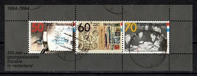 Nederland nr. 1313 Blok Filacento 1984 gestempeld, Verzenden, Na 1940, Gestempeld