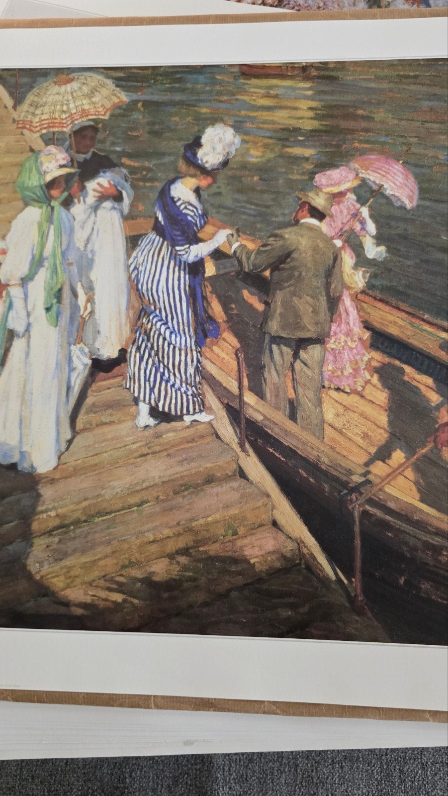 De Veerboot (c1910-11) - E. Phillips Fox Print, Ophalen of Verzenden