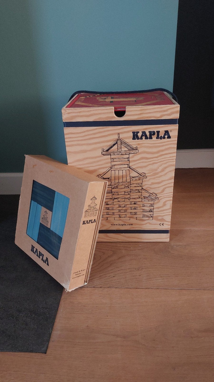 Kapla bouwblokken set met extra doos, Ophalen of Verzenden, Zo goed als nieuw, Overige merken
