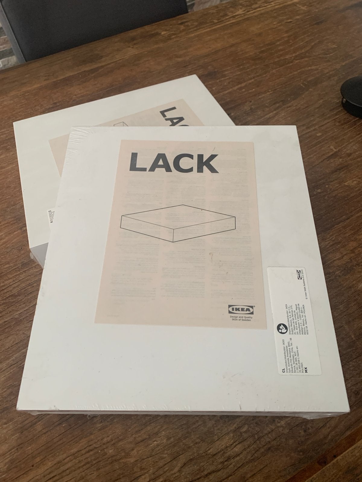 2x IKEA LACK bijzettafel/wandplank, nieuw in verpakking, Ophalen, Nieuw