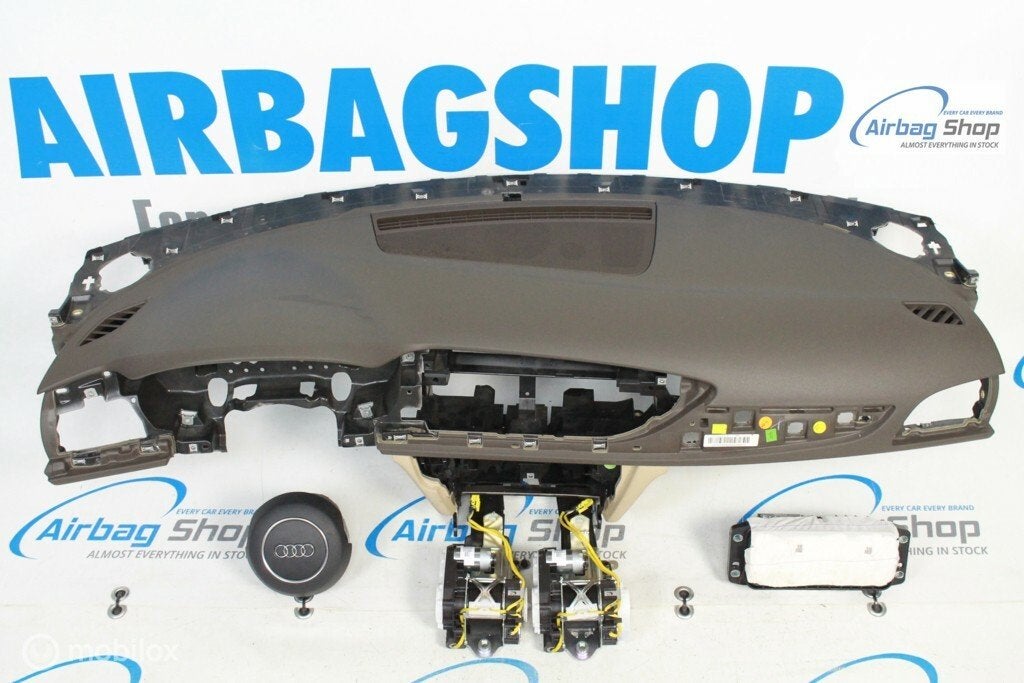 Airbag set - Dashboard bruin beige Audi A6 C7 (2011-2018), Gebruikt, Ophalen of Verzenden