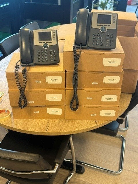 Foto 2 van 9 stuks Cisco SPA 525G SIP-telefoon