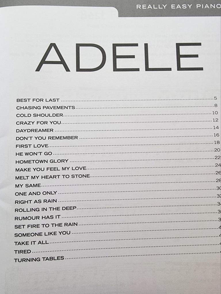Really Easy Piano: Adele - 21 Adele Favourites Art8, Muziek en Instrumenten, Bladmuziek, Ophalen of Verzenden, Zo goed als nieuw