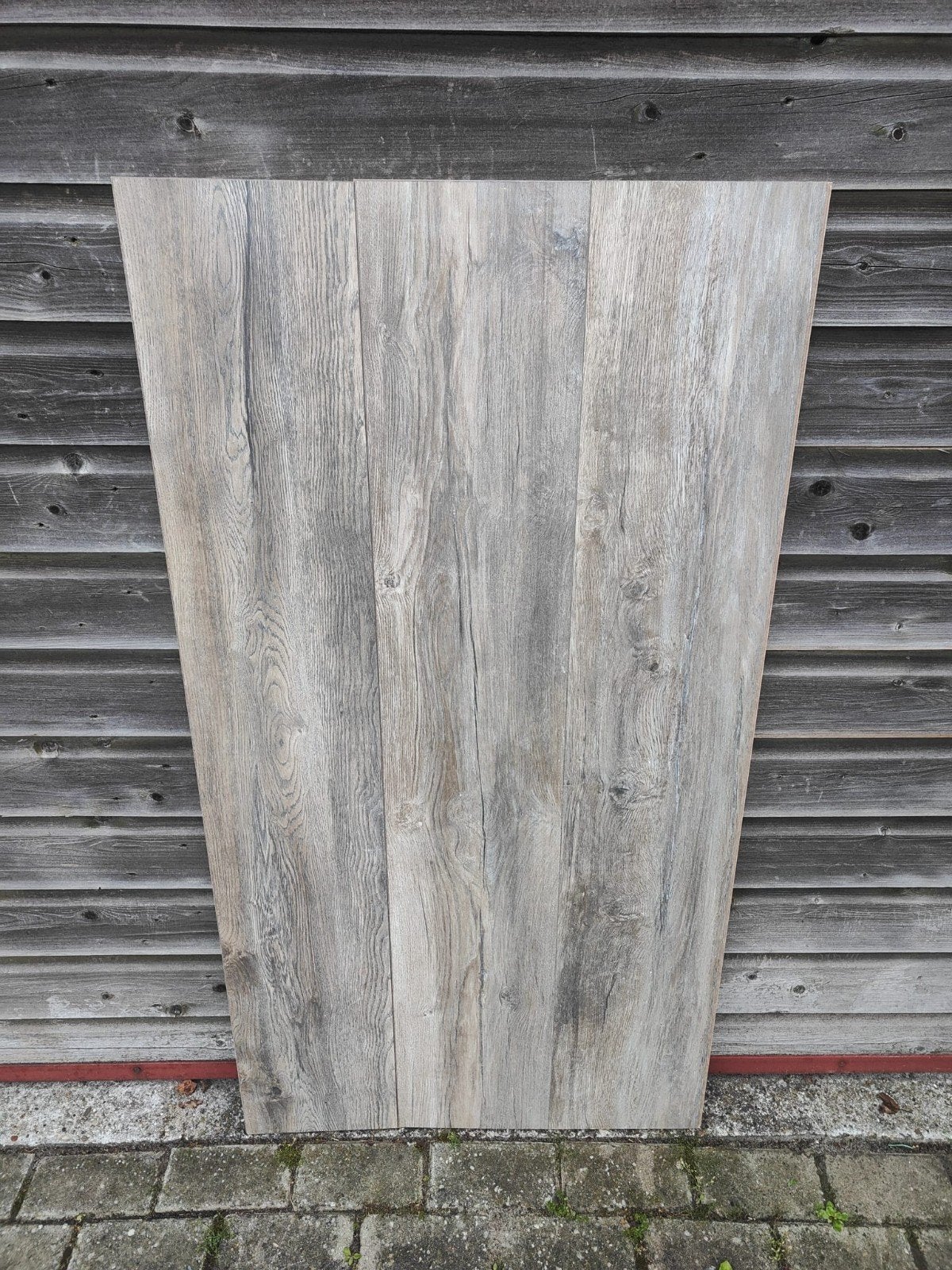 35 m2 klik laminaat eiken bruin/grijs brede planken, Ophalen, 50 tot 150 cm, 10 m² of meer, 10 tot 30 cm