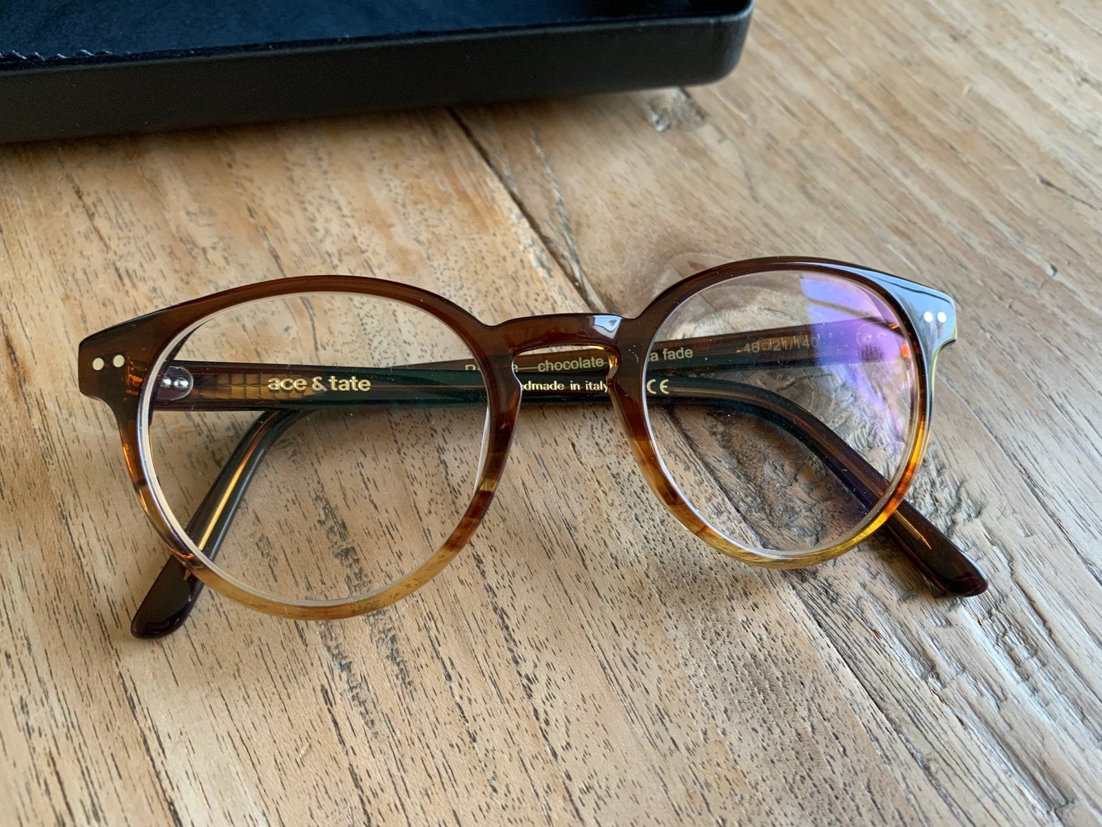 Nieuw Ace & Tate Pierce Montuur Bril Maat 46, Ophalen of Verzenden, Nieuw, Bruin, Bril