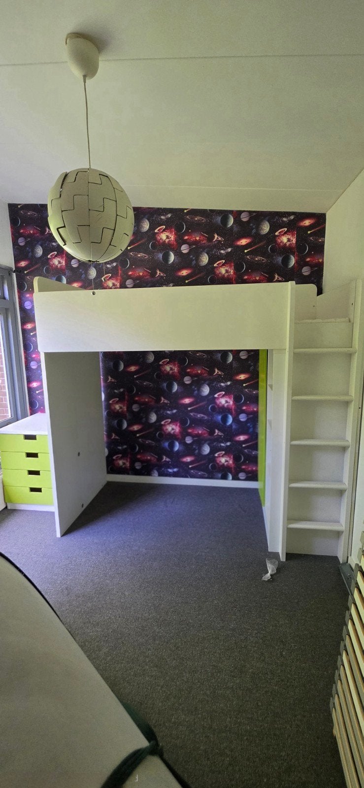 Ikea stuva hoogslaper bed + kast + matras 
in zeer, Ophalen, Hoogslaper