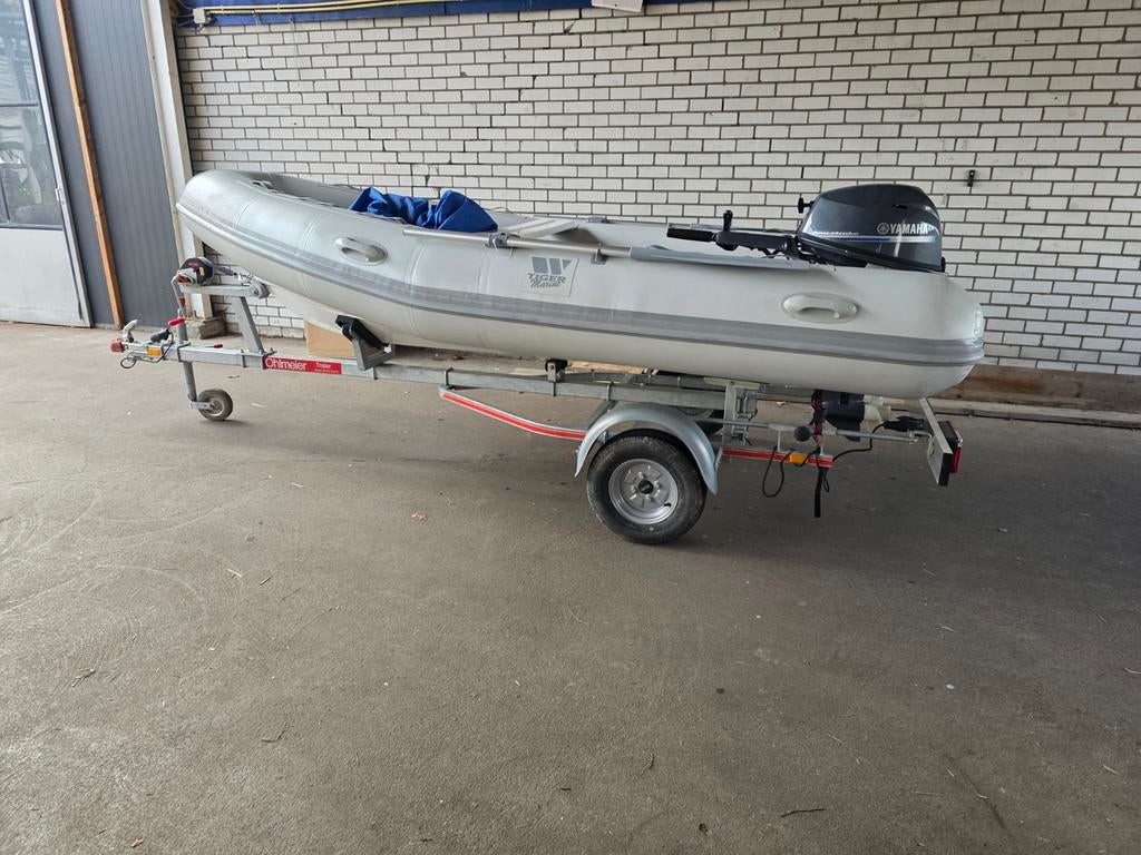 RIB Tiger marine 360 • Yamaha 20PK EFI • Ohlmeier trail 2022, Zo goed als nieuw, Benzine, Minder dan 70 pk, Overige materialen