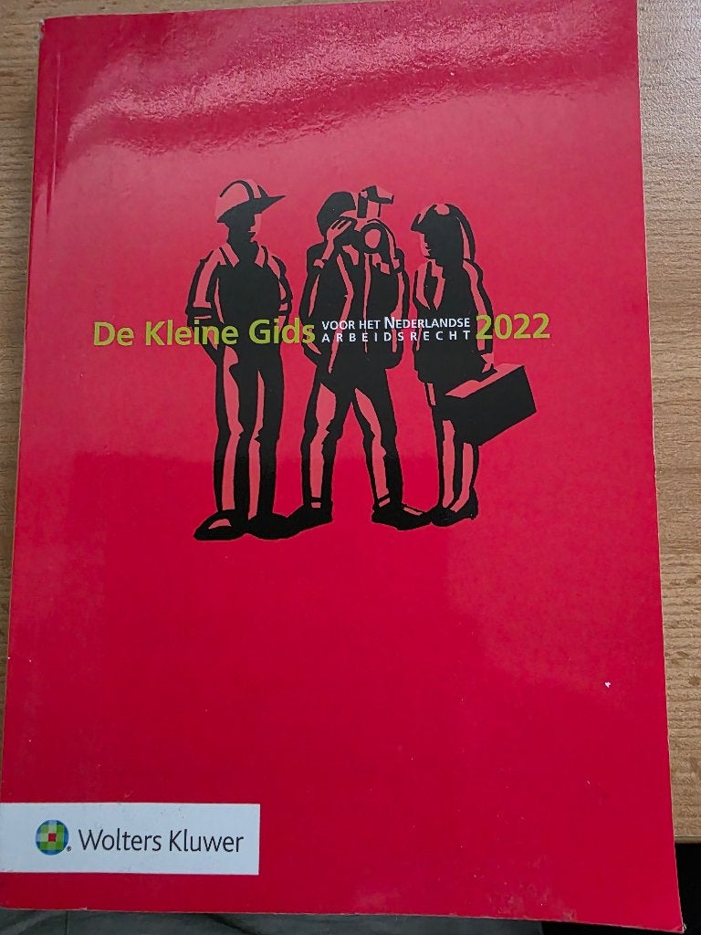 De Kleine Gids voor het Nederlandse Arbeidsrecht 2022, Zo goed als nieuw, J.M. van Slooten, M.R. M.S.A. Vegter, E. Verhulpe, Gamma