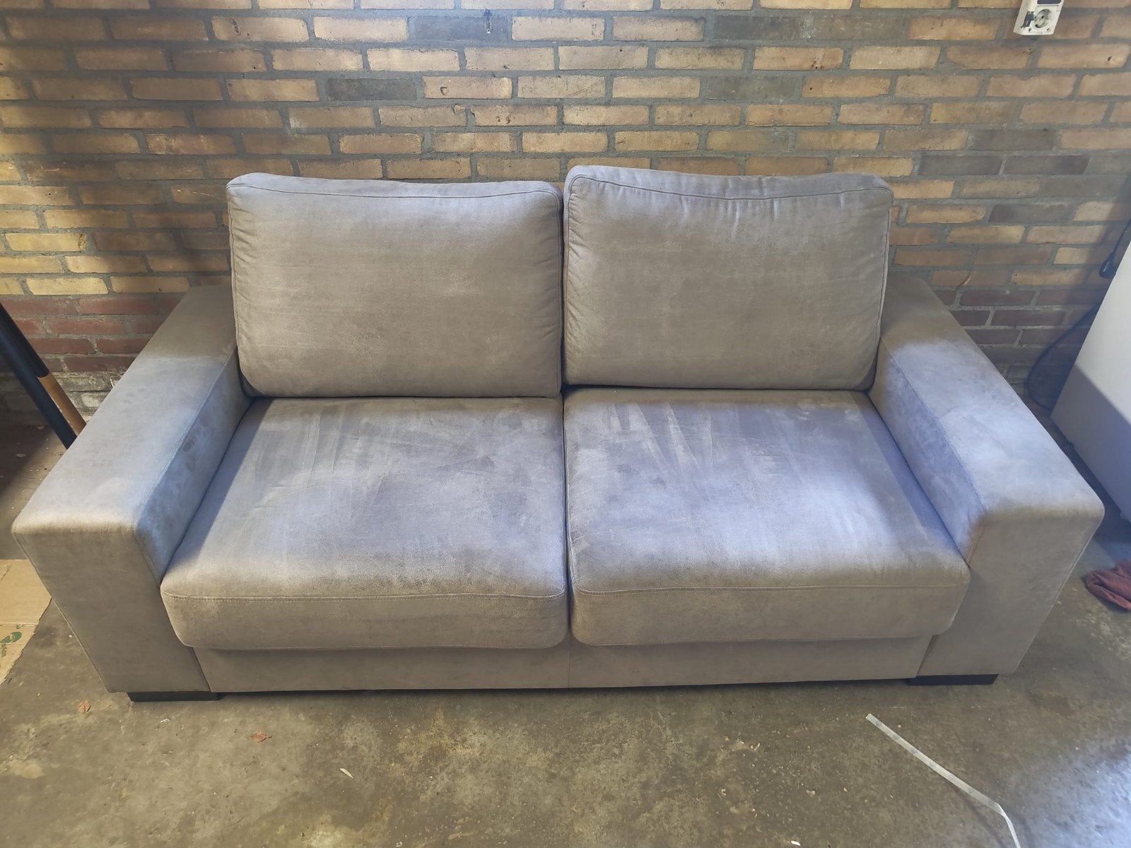 2,5 zits bank taupe, Huis en Inrichting, Banken | Bankstellen, Ophalen, Overige maten, 150 tot 200 cm, 75 tot 100 cm