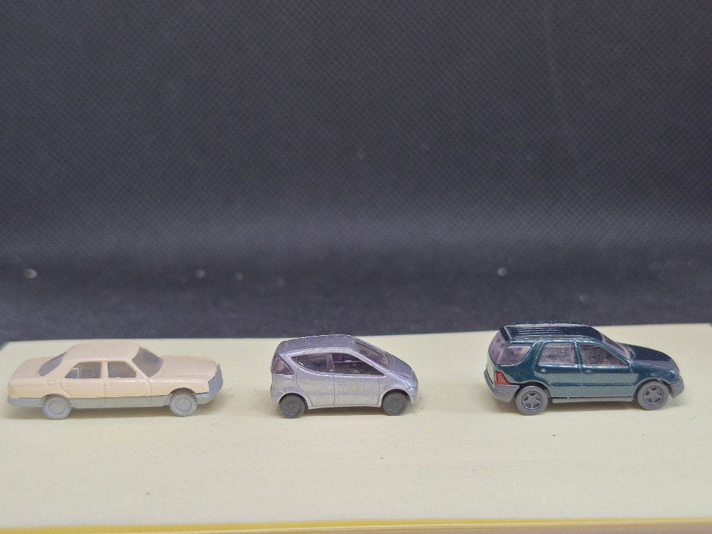 Busch / Fleischmann - set Mercedes Benz voertuigen (16554), Gebruikt, Gelijkstroom, Fleischmann, Overige typen