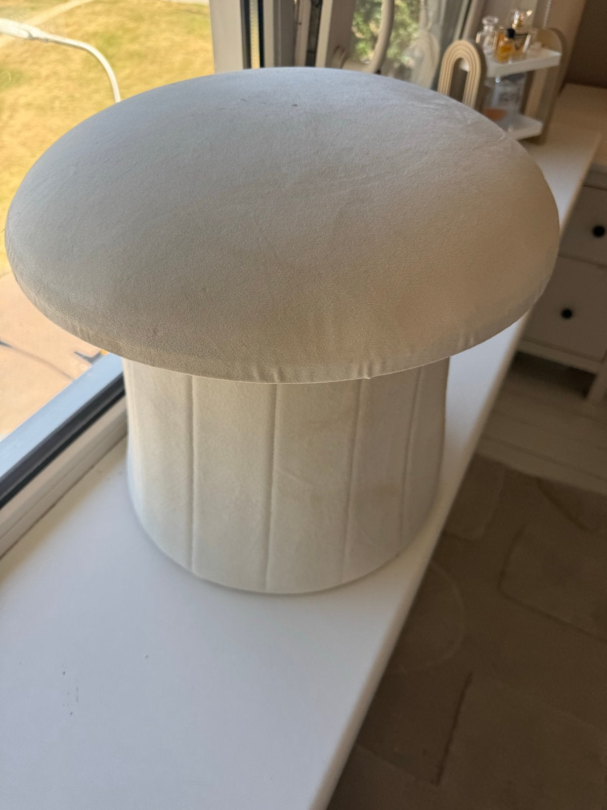 Leuke poef van Kwantum, Ophalen, Minder dan 50 cm, Gebruikt, Rond
