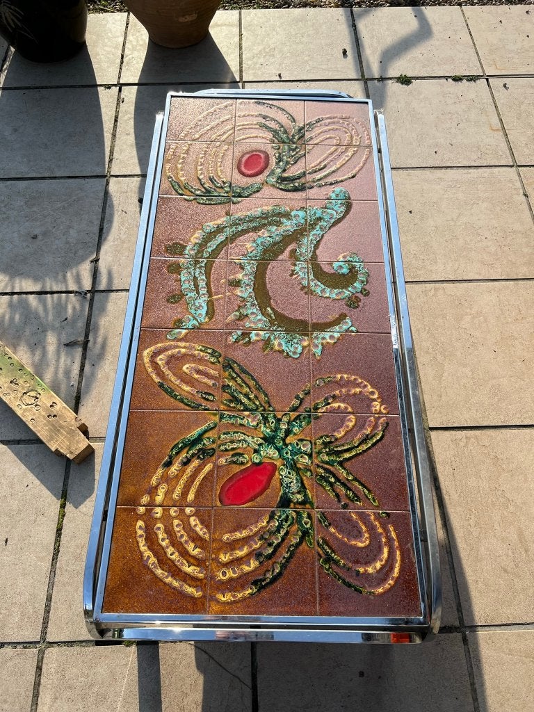 Vintage mid century salontafel, Huis en Inrichting, 50 – 75, Gebruikt, 100 tot 150 cm, Mid-century