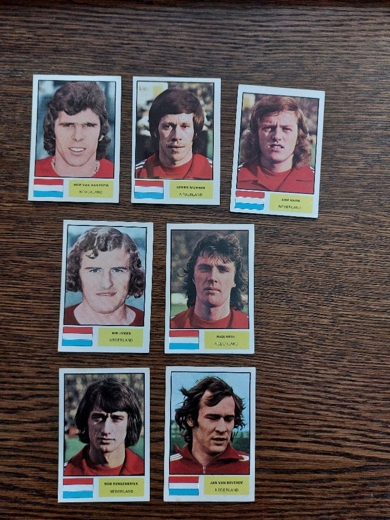 Voetbalplaatjes WK 1974 Oranje, Ophalen of Verzenden, Zo goed als nieuw, Meerdere plaatjes
