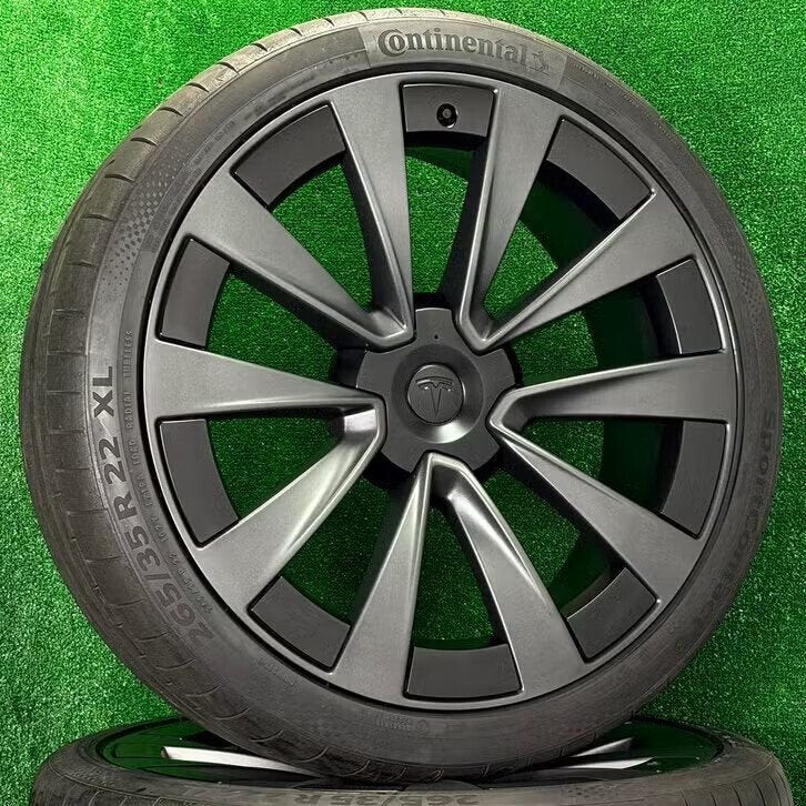 Originele 22 inch Tesla Model X velgen met banden, Auto-onderdelen, 285 mm, USA, Banden en Velgen, Overige maten