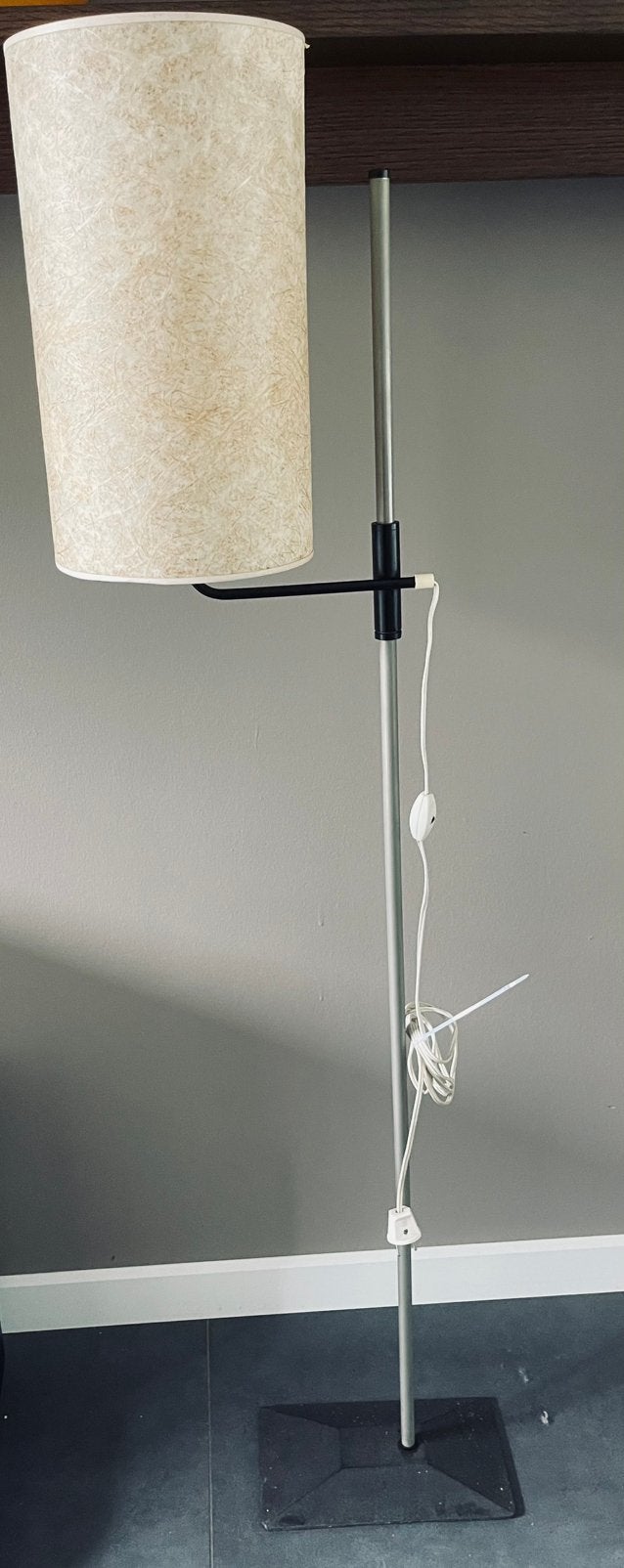 Mid Century Modern Vloerlamp Glasvezel Cilinderkap Erwi 301, Ophalen, Huis en Inrichting