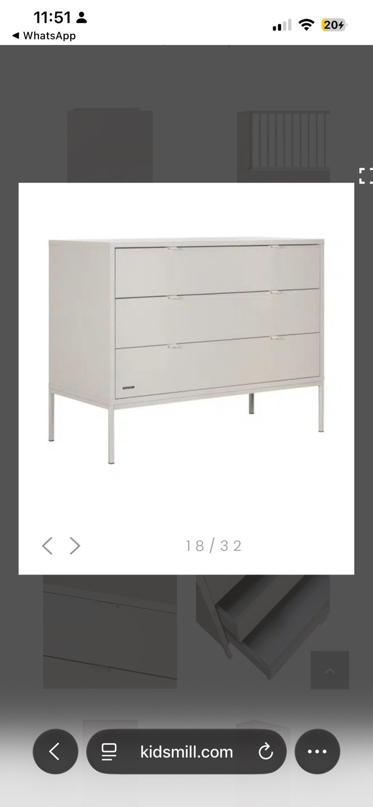 Foto 13 van Kinderbed 70x140 oatmeal Kidsmill Amy