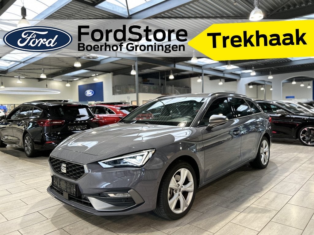 SEAT Leon Sportstourer 1.5 TSI e-Hybrid 204pk FR Business |, 12 maanden, 4 cilinders, Leder en Stof, 1616 kg