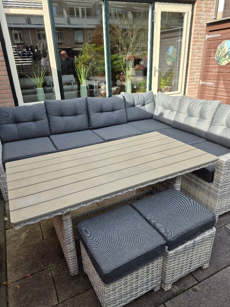 tuinset / Alaska lounge dining set, prijs 650,=, Ophalen, Gebruikt, Loungeset, Wicker