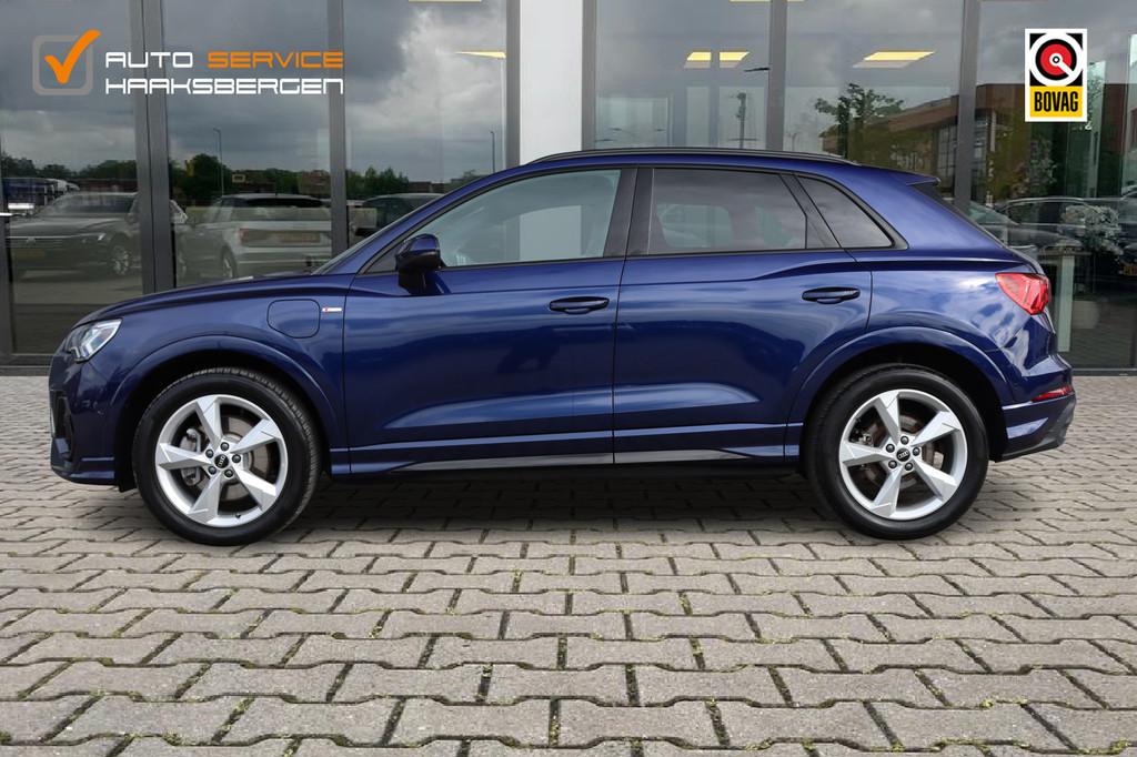 Audi Q3 45 TFSI e S-Line | ACC | Camera | Virtual Cockpit |, Auto's, Audi, Gebruikt, Zwart, Blauw, SUV of Terreinwagen