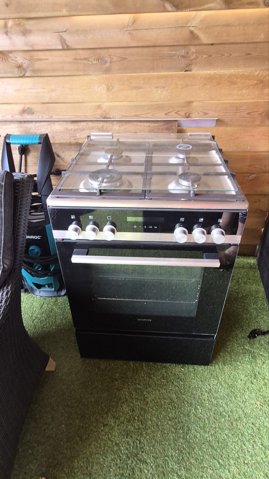 Siemens Vrijstaand Gasfornuis met Oven - Zo goed als nieuw, Ophalen, 60 cm of meer, 4 kookzones, Zo goed als nieuw