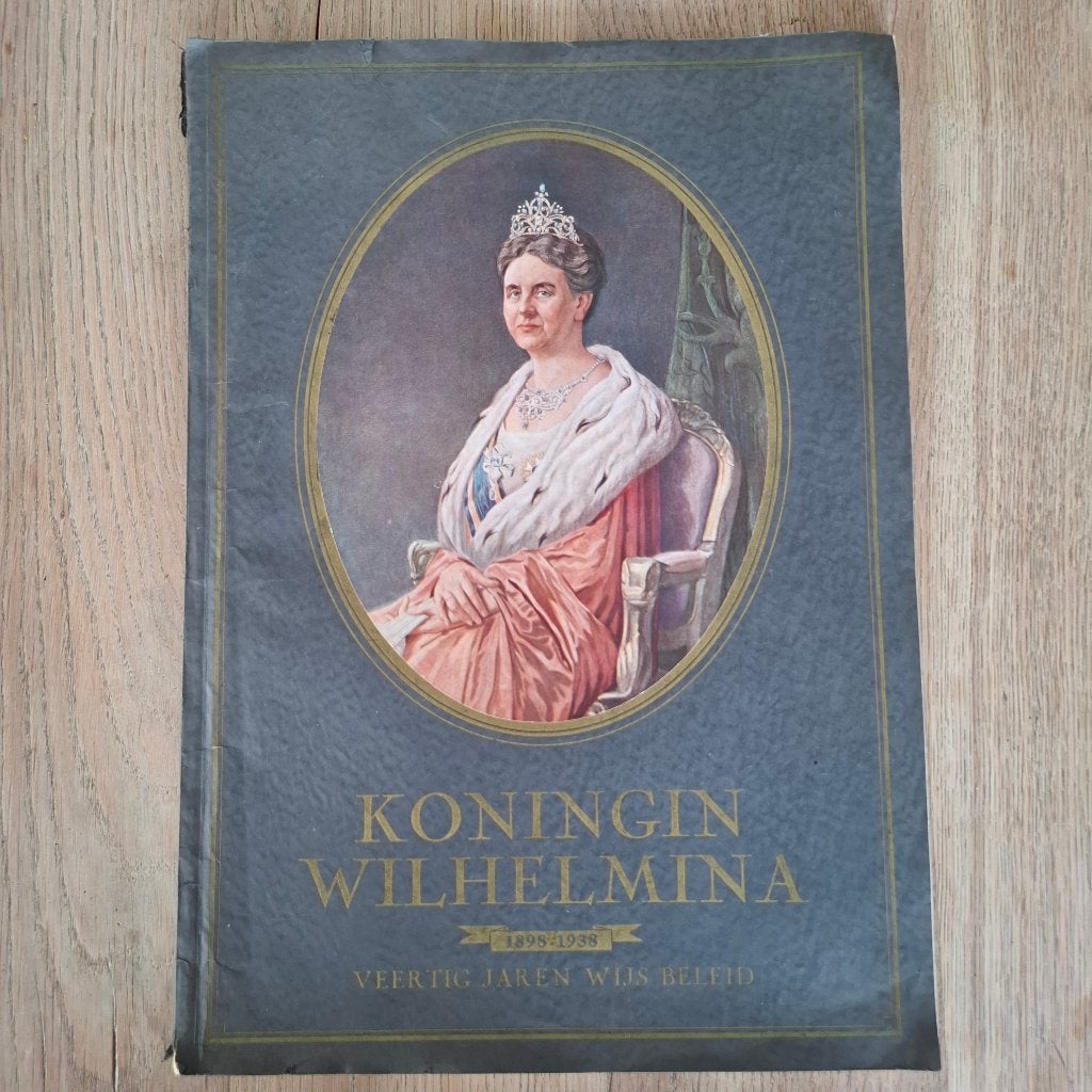 Koningin wilhelmina veertig jaren wijs beleid 1898 - 1938, Ophalen of Verzenden, Gebruikt, Nederland, Tijdschrift of Boek