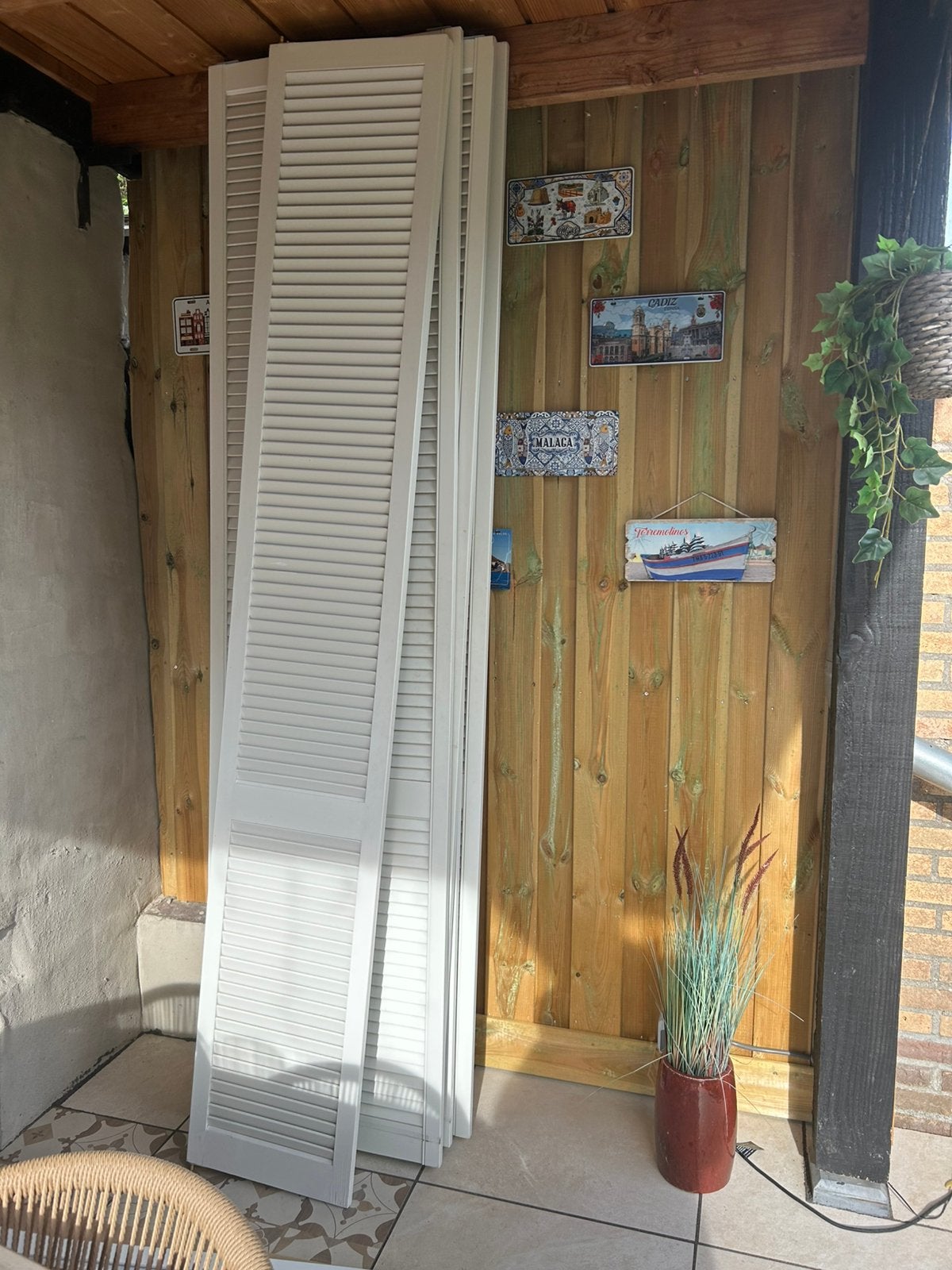 Louvredeuren in 2 maten, Ophalen, Minder dan 80 cm, 215 cm of meer, Binnendeur