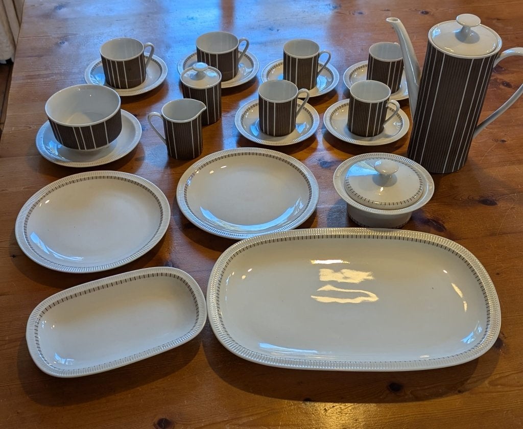 Vintage Arzberg Form 2000 decor 353 streifen jaren 70, Ophalen, Arzberg, Vintage, Zo goed als nieuw