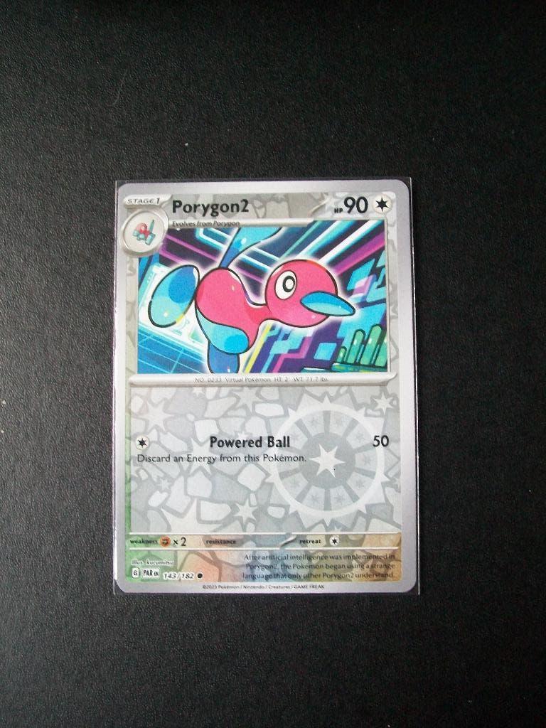 1629: Nieuwe Pokemonkaart holofoil PORYGON2 HP 90 (143/182), Verzenden, Nieuw, Losse kaart, Foil