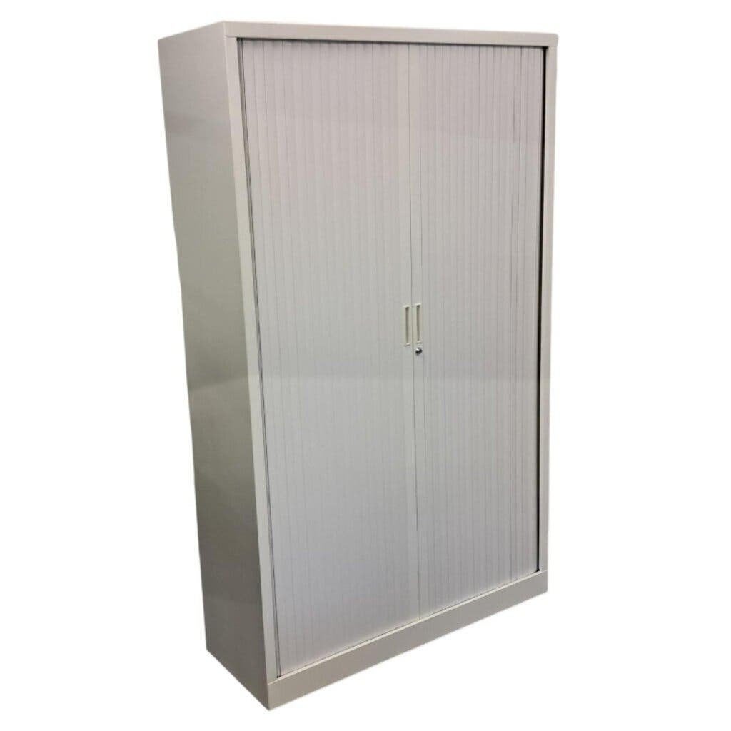 Roldeurkast Wit 198 x 120 x 43, 100 tot 150 cm, Ophalen of Verzenden, Meerdere deuren, 150 tot 200 cm