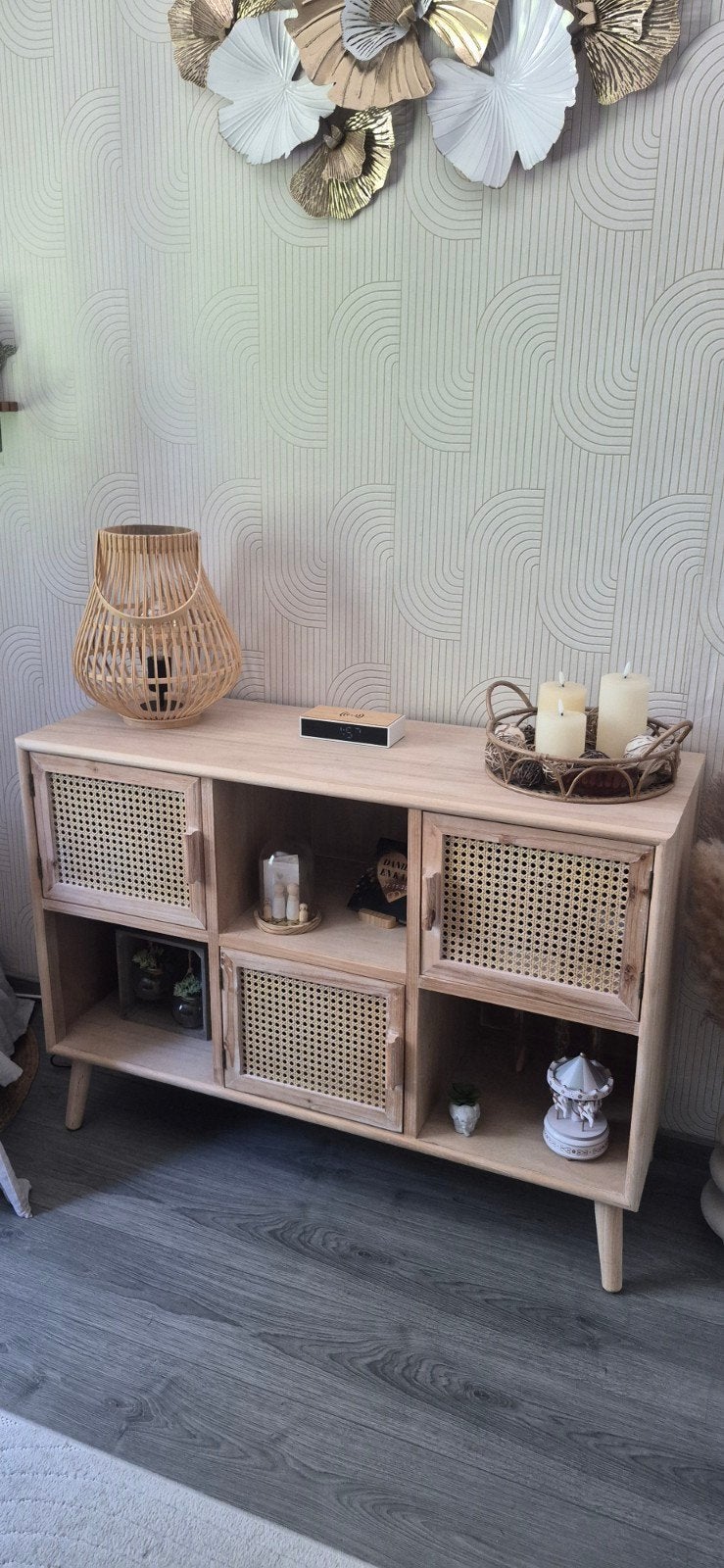 Xenos Java Webbing Dressoir/Kastje, Huis en Inrichting, Ophalen, Met deur(en), 100 tot 150 cm, Zo goed als nieuw