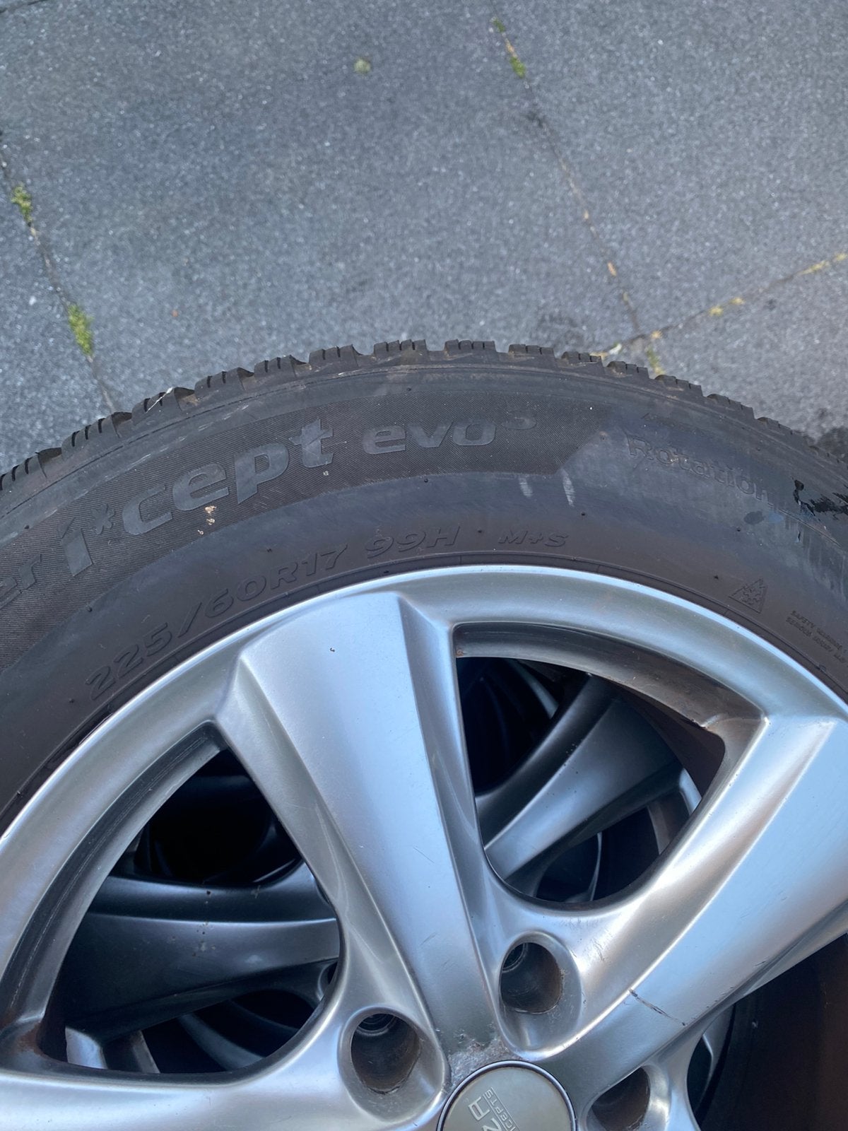 Banden en velgen (winter 225/60R17, zomer 245/50R18), Ophalen, Gebruikt, 17 inch, Winterbanden