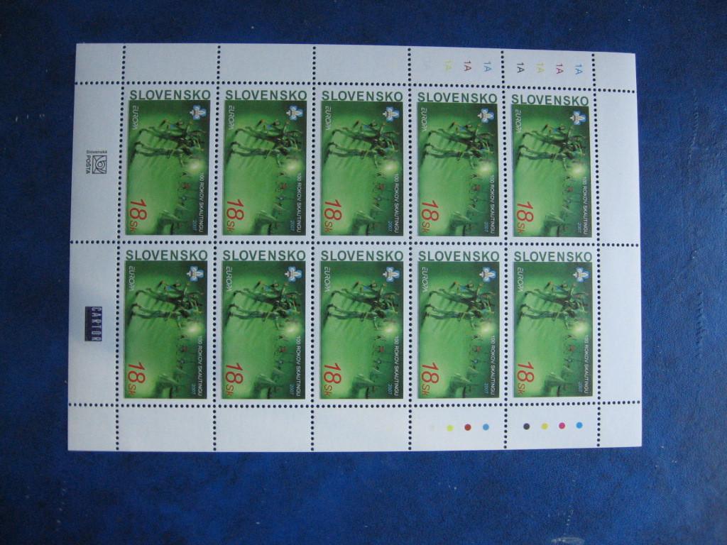 CEPT-Europa, vel SLOVENSKO, 2007, postfris, Verzenden, Postfris, Overige thema's