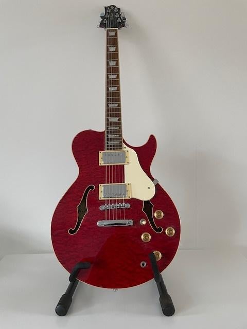 Greg Bennett Royale RL-3 gitaar (Duncan Designed), Ophalen, Zo goed als nieuw, Semi-solid body, Overige merken