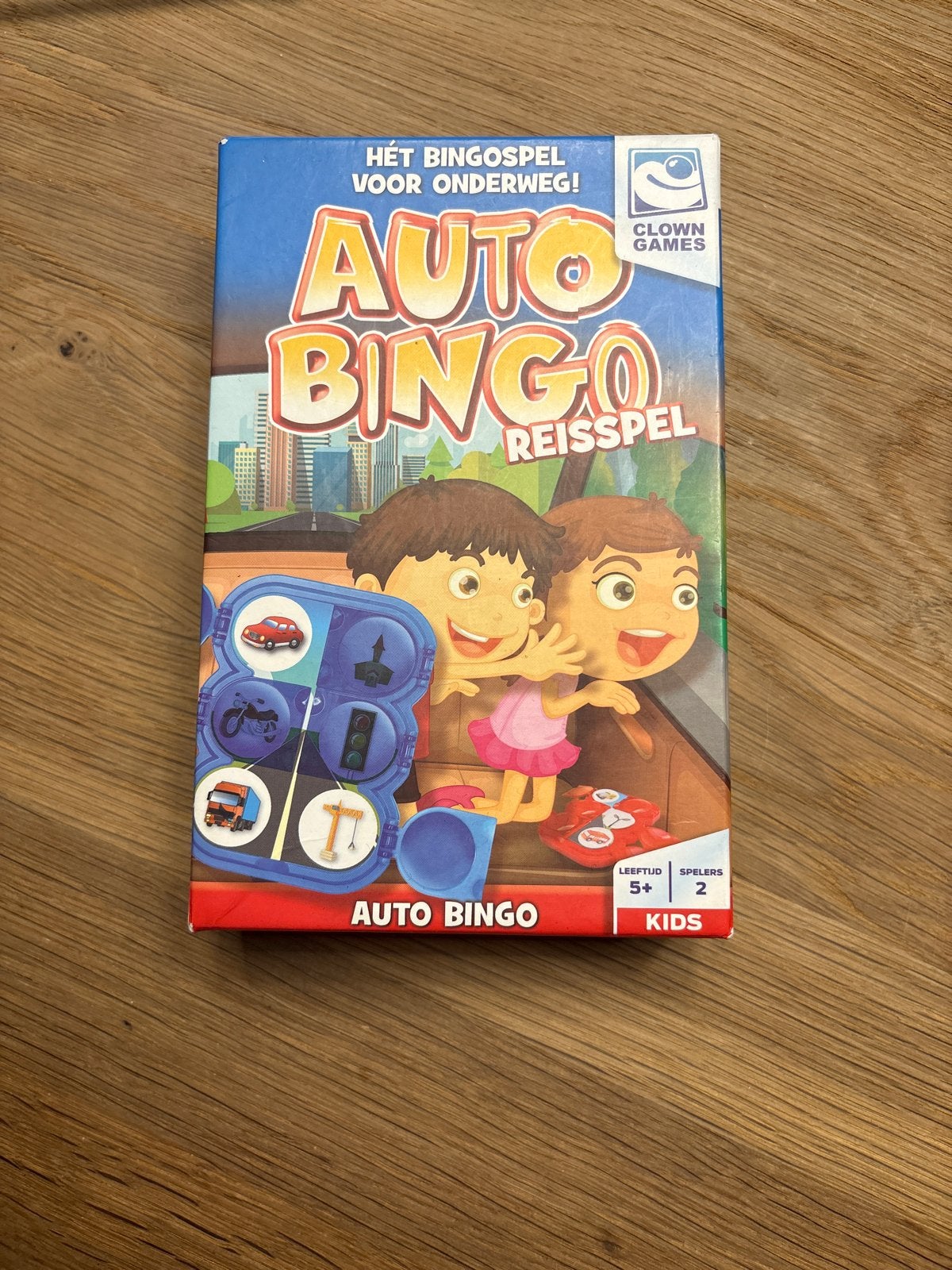 Auto Bingo Reisspel - Het bingospel voor onderweg!, Een of twee spelers, Ophalen of Verzenden, Zo goed als nieuw