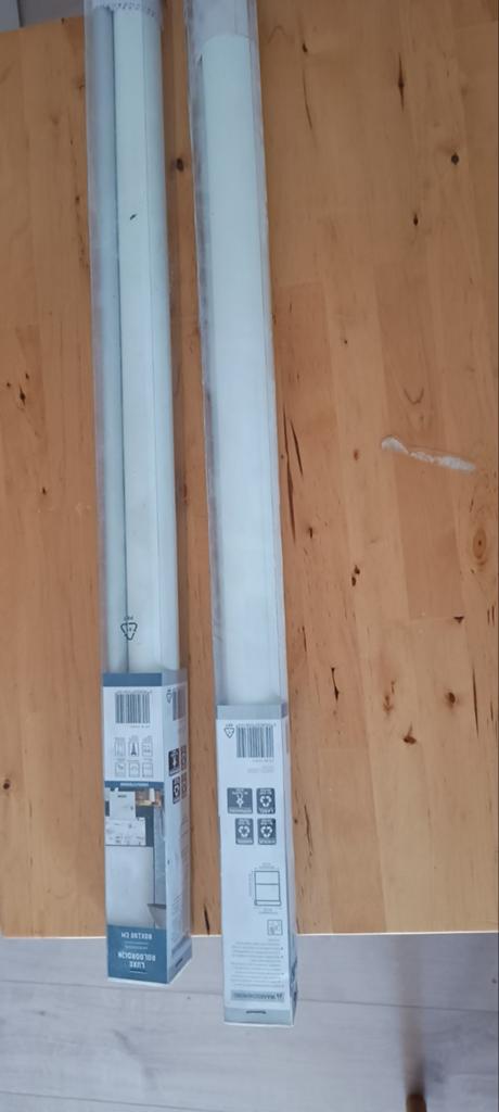 2x Luxe Rolgordijn Crème 80x190 cm Verduisterend, Ophalen, Verduisterend, Nieuw, 50 tot 100 cm