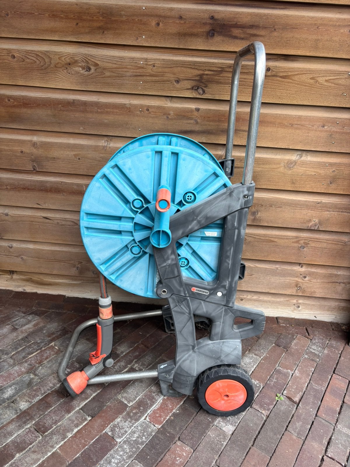 Gardena 20 mtr tuinslang + haspel, Tuin en Terras, Ophalen, Zo goed als nieuw
