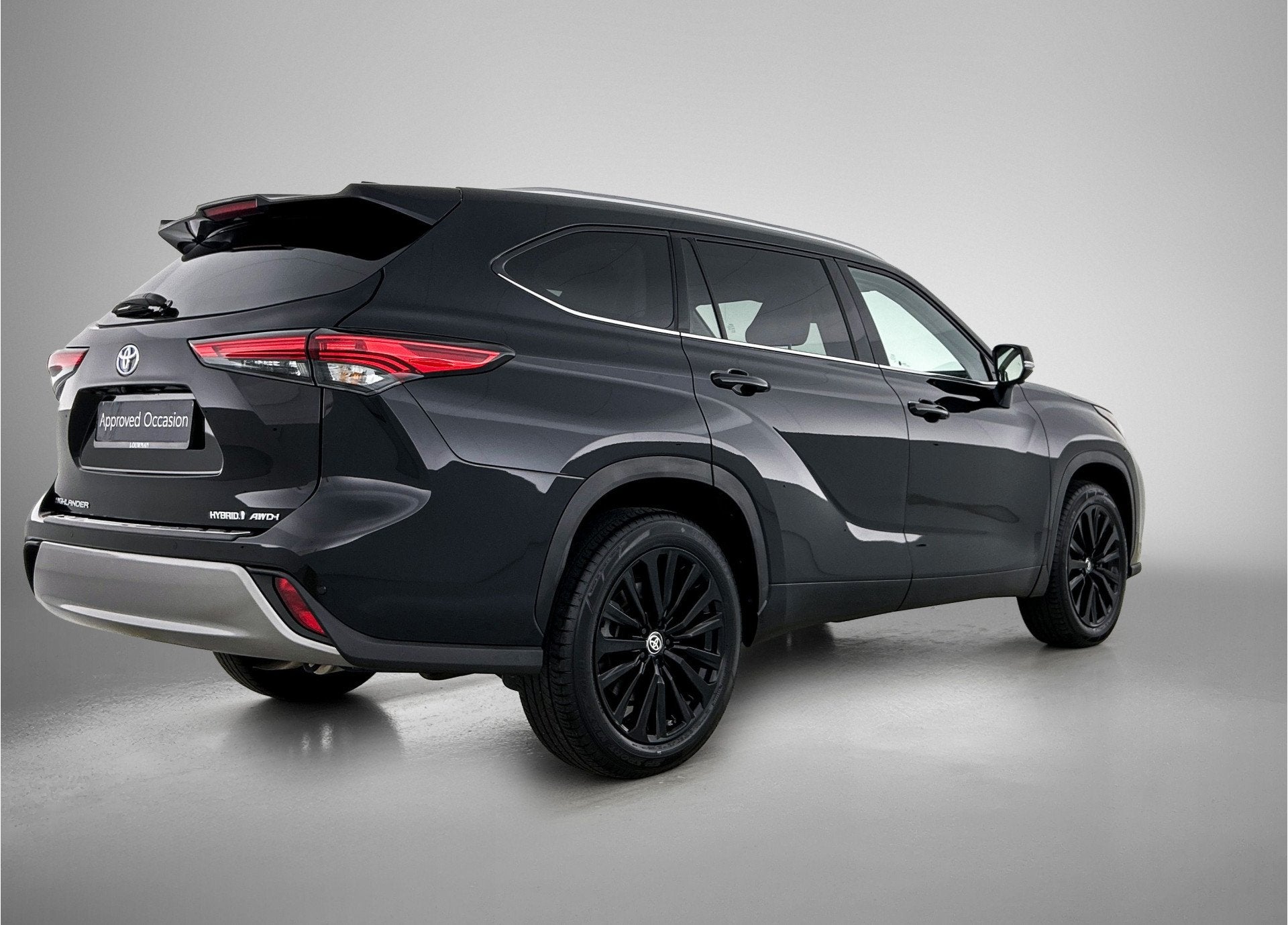 Toyota highlander 2.5 AWD Hybrid Premium | Dealer onderhoude, Auto's, Automaat, Gebruikt, Zwart, 4 cilinders