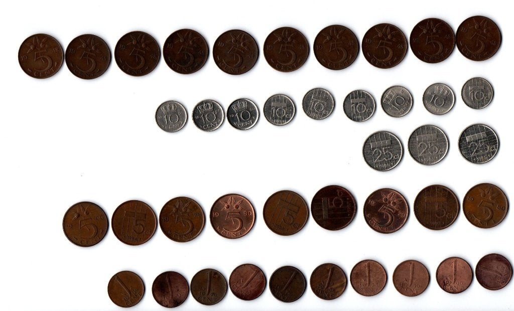 Centen, stuiver, dubbeltje, kwartje Nederland, Ophalen of Verzenden, Koningin Juliana, Overige waardes