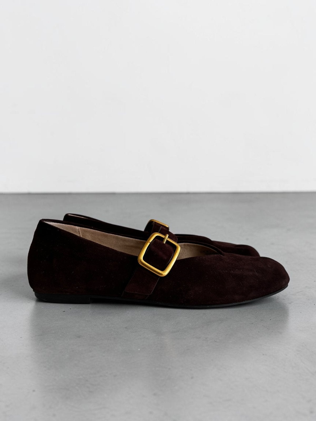 Zara suède Mary Jane ballerina’s bruin goud gesp maat 39, Kleding | Dames, Schoenen, Ophalen of Verzenden, Zo goed als nieuw, Bruin