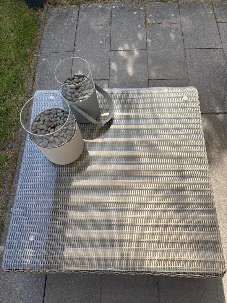 Wicker Salontafel 4Seasons Outdoor, Tuin en Terras, Tuintafels, Ophalen, Gebruikt, Vierkant, Wicker