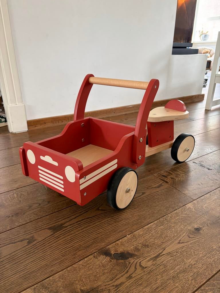Petite Amelie - Houten Bakfiets - Loopfiets, Ophalen, Zo goed als nieuw, Auto, Met wieltjes