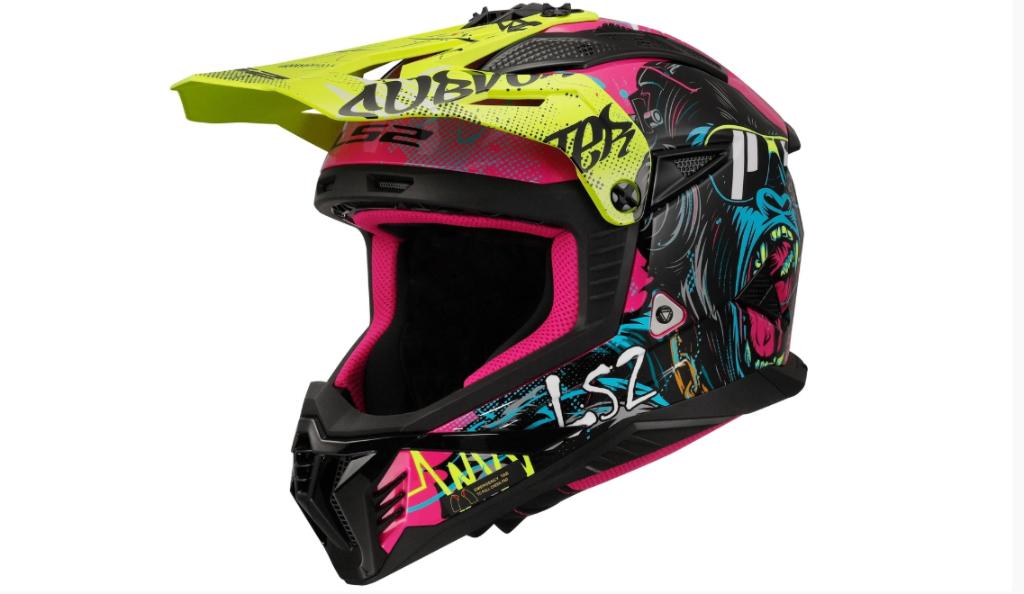 LS2 Crosshelm "MX708 Fast II Gorilla, Motoren, Verzenden, Nieuw met kaartje, Offroadhelm, Overige merken
