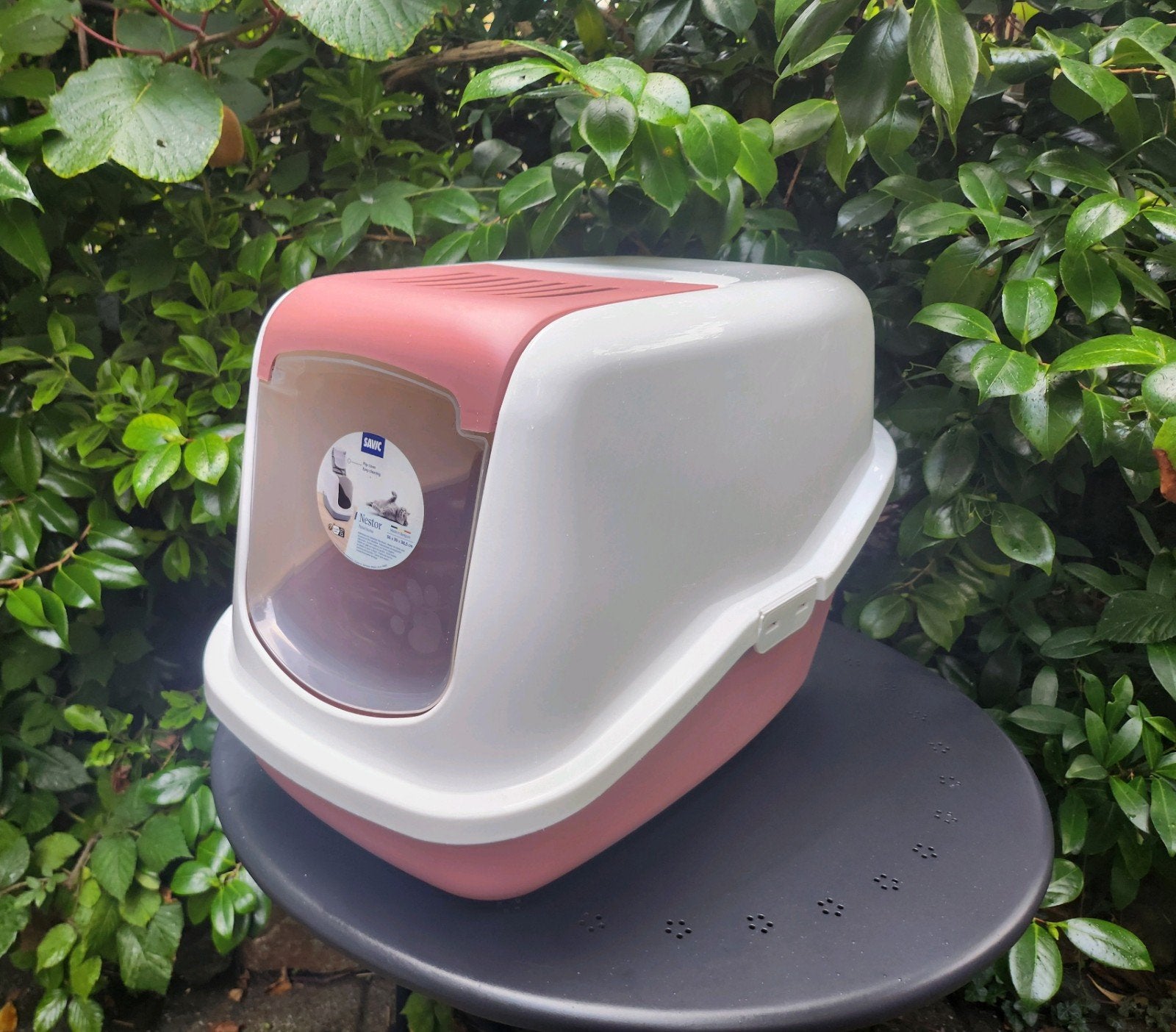 Savic Kattentoilet Nestor Earth Roze Kattenbak - Pink&Wit, Ophalen of Verzenden, Zo goed als nieuw