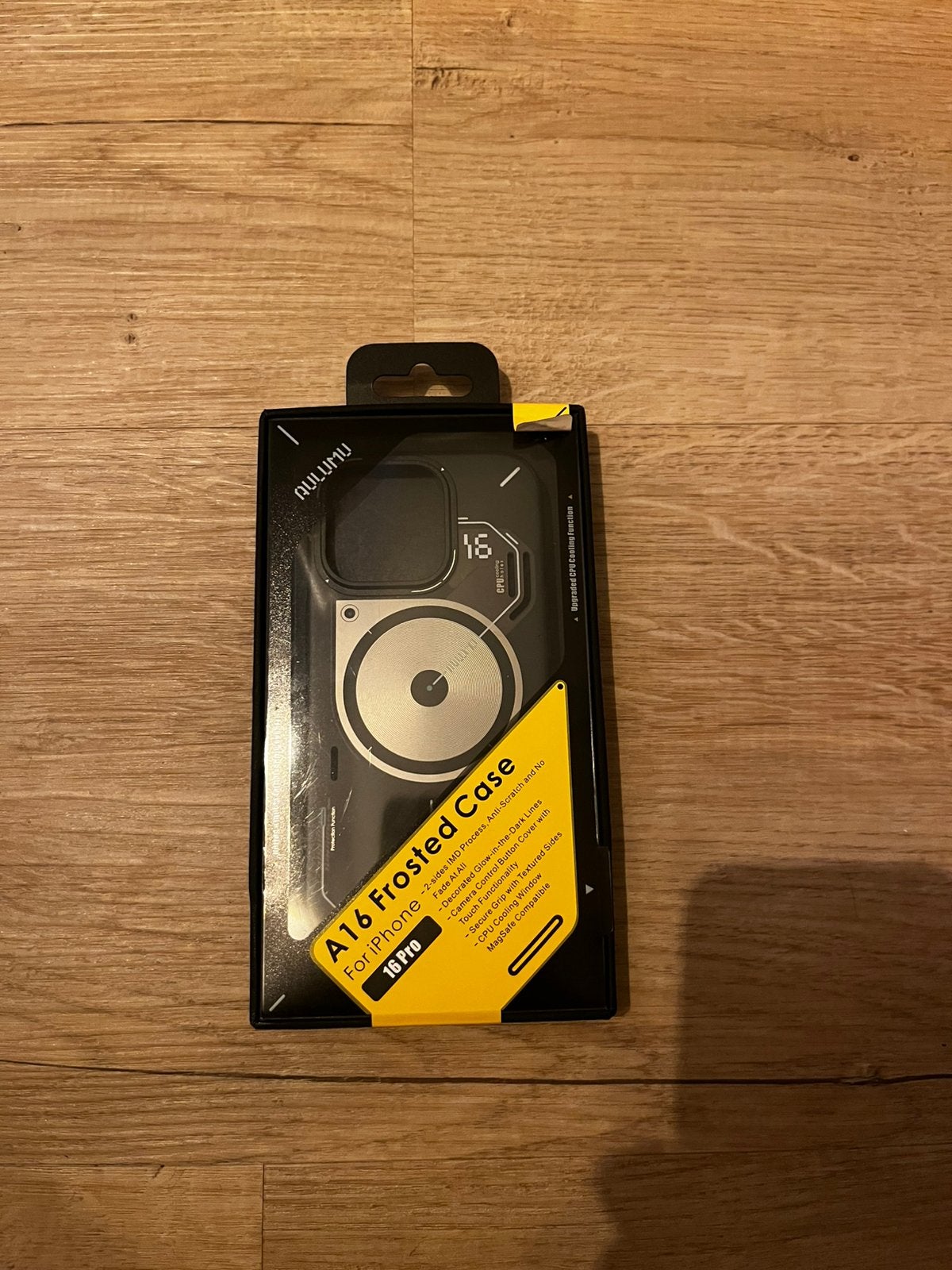 Iphone 16 hoesje aukumu, Kunststof, Zwart, MagSafe, IPhone 16