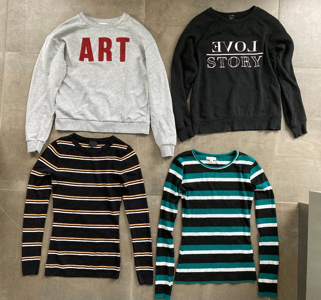 4 dames sweatshirts/truien, Kleding | Dames, Ophalen, Zo goed als nieuw, Maat 36 (S), Overige kleuren