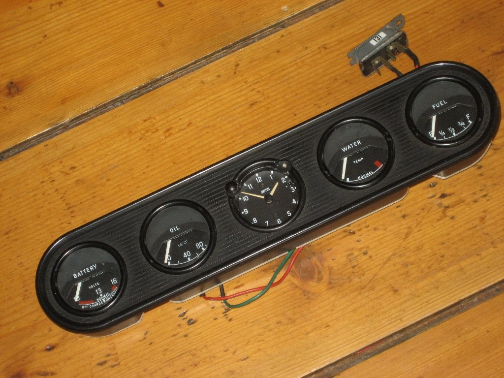 Jaguar / Daimler instrumentenpaneel + klokje, 60-70-er jaren, Auto-onderdelen, Dashboard en Schakelaars, Ophalen of Verzenden