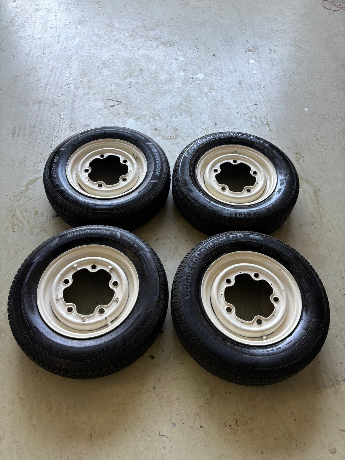 Vw t1 t2a kever velgen set met banden, Auto diversen, Ophalen