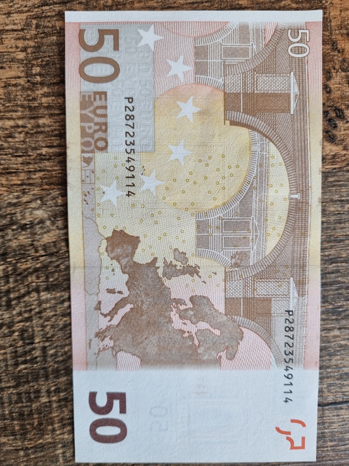 50 euro biljet eerste serie 2002 - Als nieuw, ongevouwen, Postzegels en Munten, Bankbiljetten | Europa | Eurobiljetten, Ophalen of Verzenden