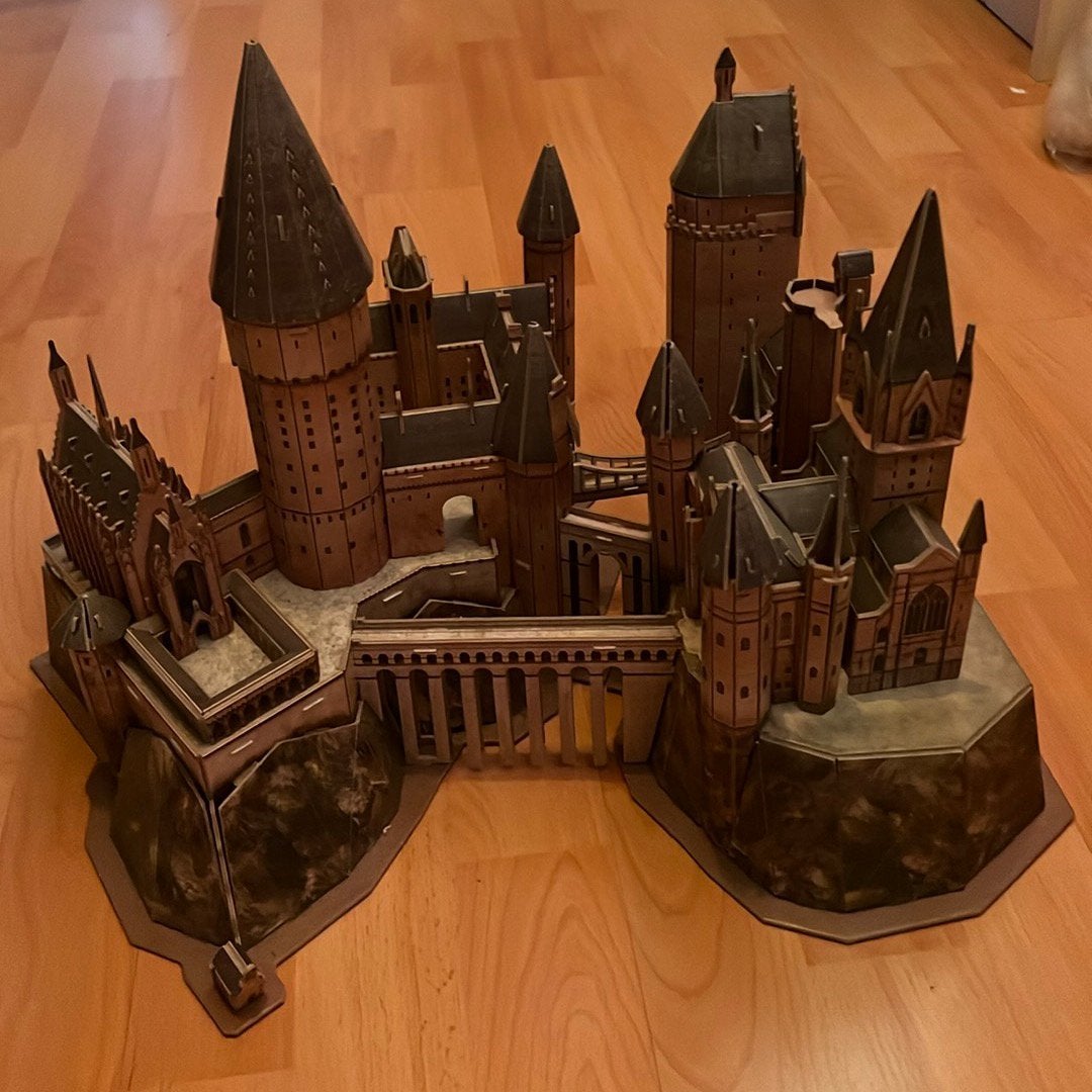 Harry Potter Hogwarts Castle 3D Puzzle, Ophalen, Minder dan 500 stukjes, Zo goed als nieuw, Rubik's of 3D-puzzel