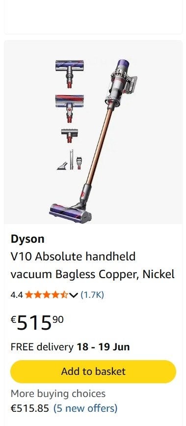 Dyson V10 Absolute Steelstofzuiger - Nieuw in doos, Witgoed en Apparatuur, Stofzuigers, Ophalen of Verzenden, Dyson, Minder dan 1200 watt